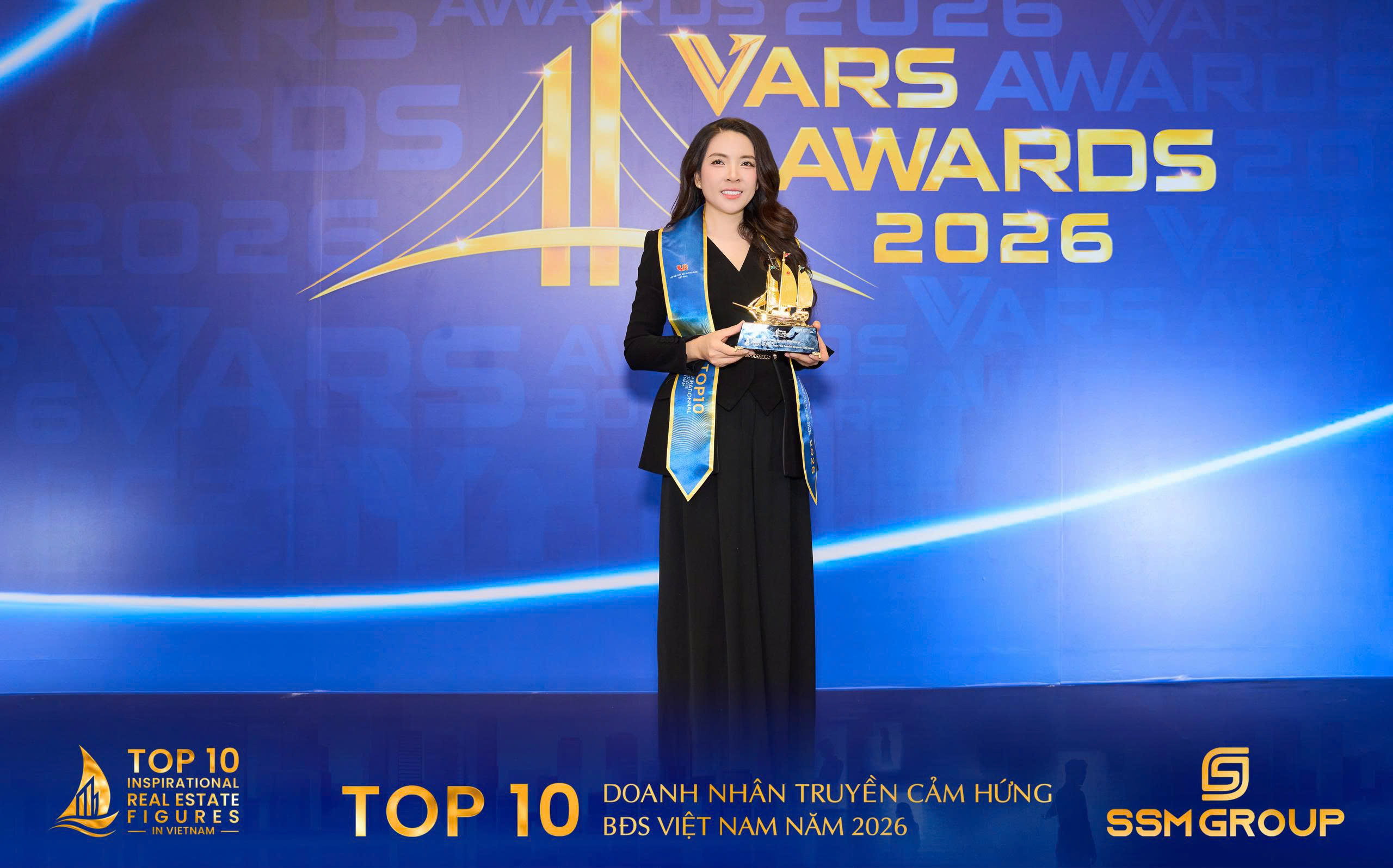 Bà Nguyễn Thùy Dung – Chủ tịch HĐQT SSM Group đã chính thức được xướng tên trong Top 10 Doanh nhân truyền cảm hứng Bất động sản Việt Nam