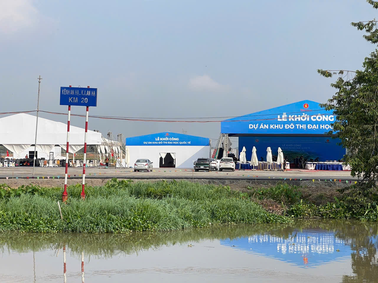 Hé lộ hình cảnh chuẩn bị cho lễ khởi công dự án